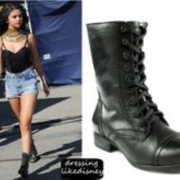 Steve Madden Combat Boots Black 8.5 - Picture 6 of 11